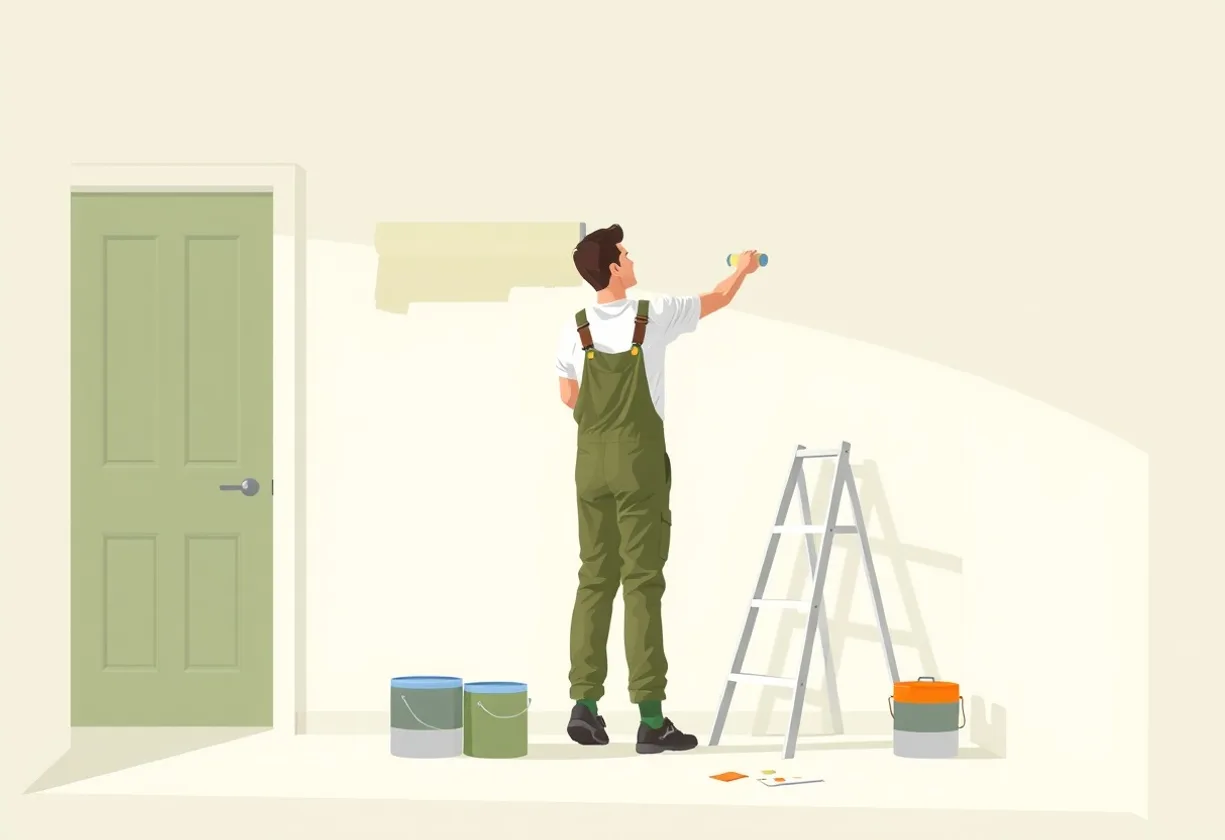 Peintre Fourmies 59610 en intervention sur un chantier